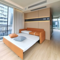 Maison modulaire en aluminium préfabriquée, type capsule, M7, avec cuisine et salle de bain, pour location de vacances