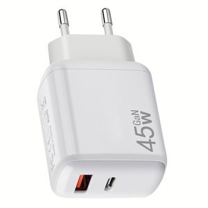 GaN 45W Charger A+C Fast Charging <b>Usb</b>-c Power Supply Adapter US/EU/<b>UK</b> <b>Plug</b> Type C Charger Block - Product Image 1