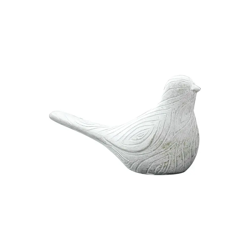 ヴィンテージの創造的な樹脂工芸品模造木の鳥の装飾品動物の彫像家の装飾