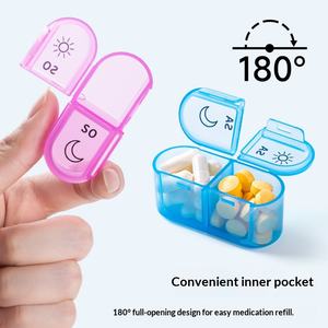 Pastillero Semanal Portátil, Organizador de Medicamentos para Siete Días, Dos Tomas Diarias, Diseño Sellado con Compartimentos, Modelo A-2741, Bolsa OPP - Product Image 4