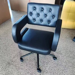 Beauty Salon Furniture Silver Technician Chair Luxury Modern Huydraulic Clinic Nail Salon <b>Stool</b> with Backrest - Product Image 4