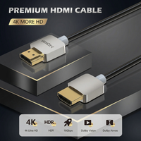Cable HDMI 4K 2160p de Alta Velocidad 18Gbps 1080p con Audio ARC, Carcasa de Aleación de Aluminio y PVC para Monitor y TV, Venta al Por Mayor de Fábrica