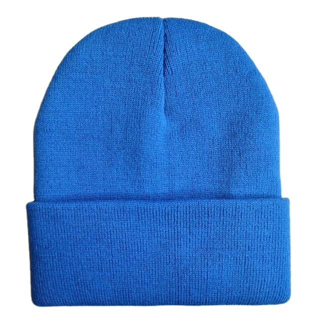 Hot Seller Jacquard Knitted Beanie Custom Logo Winter Hat with Embroidery for Children's Outdoor Activities