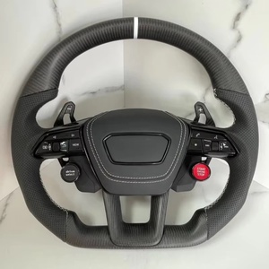 <span class=keywords><strong>Volante</strong></span> de fibra de carbono para <span class=keywords><strong>Audi</strong></span> A3 A4 A5 A6 A7 Q3 Q5 Q7 <span class=keywords><strong>Volante</strong></span> totalmente perforado <span class=keywords><strong>Volante</strong></span> de fondo plano Campaña - Product Image 2