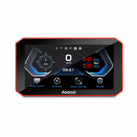 Affichage GPS pour moto Aoocci, CarPlay sans fil, Android Auto, double objectif DVR, vision nocturne, enregistrement en boucle
