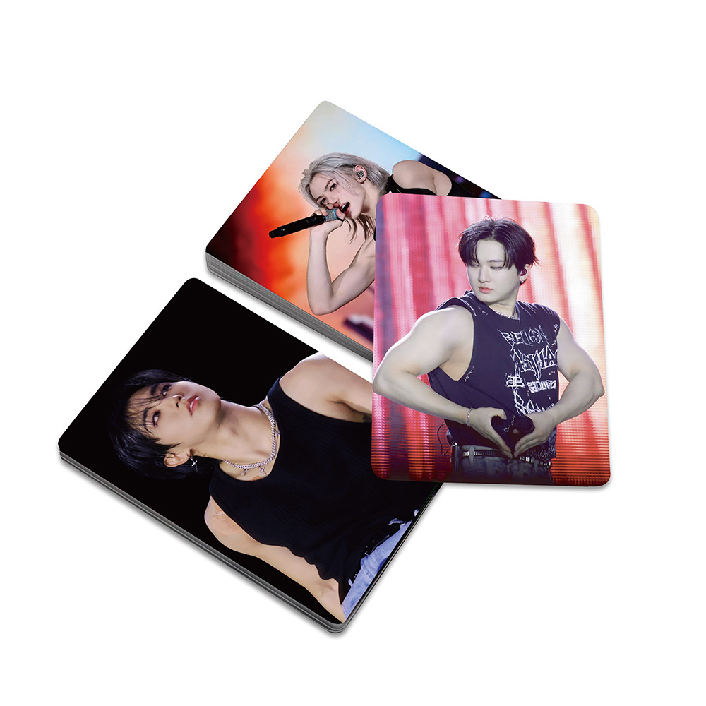 55 pçs/set Kpop StrayKids Sexy Muscle fotos cartão Hyunjin Felix