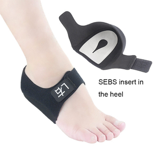Supporto Plantare in <span class=keywords><strong>Silicone</strong></span> Nero per Fascite Plantare, Terapia per Dolore al Piede, Supporto per Arco Plantare, Tutore per Caviglia, Soletta Ortopedica, Fascia per Scarpe - Product Image 3