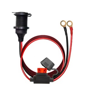 Cable personalizado Conector de batería SAE de 1,5 metros 16 AWG SAE a arnés de terminal de anillo con fusible de 15A para uso en automóviles - Product Image 2