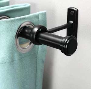 Tringle à <span class=keywords><strong>rideau</strong></span> télescopique en acier robuste, résistante à la rouille, pour l'intérieur et l'extérieur, pour plafond <span class=keywords><strong>ou</strong></span> fenêtre murale - Product Image 1