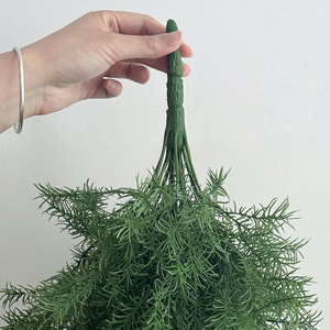 <b>Artificial</b> Hanging Green Plant Fishtail <b>Grass</b> Bundle 30cm-100cm Indoor Home Decoration Christmas Wedding Props - Product Image 4