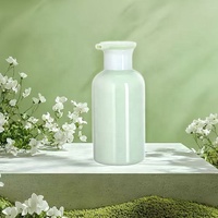 Bouteilles de lotion en plastique macaron cylindrique de 300ml avec pompe pour shampooing et gel douche