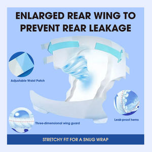 Super Absorberende Leakguardstop Kwaliteit 3d Core Zorg Maat <span class=keywords><strong>M</strong></span> L Xl Ouderen Luiers Volwassen Daipers Met Optionele Zelfklevende Pp-Sticker - Product Image 6