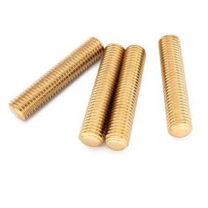 Varilla Roscada de Latón M2 x 250 mm H59 H62 DIN976 con Rosca Derecha, Perno de Doble Cabeza, Varilla Totalmente Roscada - Product Image 6