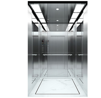 Ascenseur de passagers Fareo FLA-K16 moderne en acier inoxydable sans engrenages à courant alternatif, durable, sûr, installation facile, PVC, pour appartement et centre commercial 1