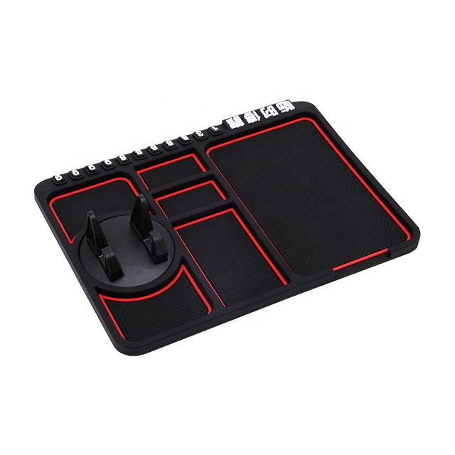 2026 New Trending Multifunctional Car Anti-Slip Mat Auto Phone Holder Non Slip Sticky Anti Slide Silicone Dashboard Car Pad Mat