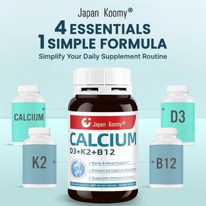 Capsules Premium Calcium D3+K2+B12 : Soutient la Fonction Osseuse et Musculaire – Supplément Calcium D3+K2+B12 - Product Image 3