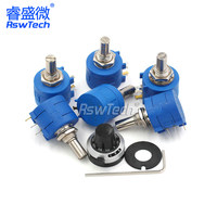 Potentiomètre multitours de précision série 3590S-2-50K503, 10 tours réglables, comptage des tours, bouton rotatif