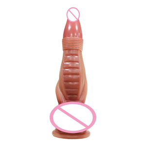 Nuevo Pene Realista de Silicona Líquida con Forma de Elefante de Nariz Roja de Jiuxi para Mujeres, un Juguete Sexual para Adultos con Forma Mutante - Product Image 3