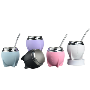 Nuevo Diseño, Vaso de Mate Argentino/Español de Acero Inoxidable, Recubierto de Cuero, en Oferta - Product Image 6