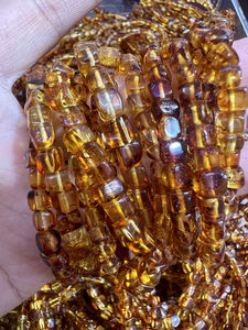 Nouveau bracelet en pierre naturelle <span class=keywords><strong>ambre</strong></span> carré de haute qualité, perles facettées, <span class=keywords><strong>bijoux</strong></span>, bracelets énergétiques extensibles pour femmes et hommes - Product Image 5