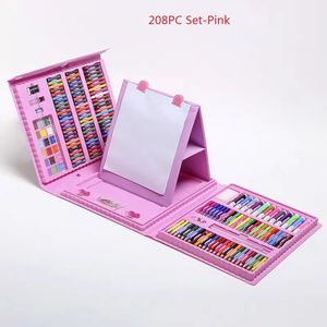 En stock 208pcs peinture jouet ensemble <span class=keywords><strong>Art</strong></span> ensemble jouet en gros pour cultiver la peinture intérêt - Product Image 5