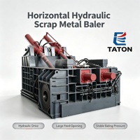 Compacteur hydraulique horizontal sur mesure pour ferraille d'acier inoxydable et d'aluminium, 225 kW, marque TANTONG, haute productivité