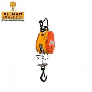 Winch Listrik Mini Portabel Allman Industry 500KG Baru 220 Volt, Alat Pengangkat Material dengan Tali Kawat untuk Restoran - Product Image 2