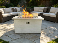 Brasero de jardin de style classique, foyer décoratif pour terrasse et jardin, chauffage pour fêtes, cheminée extérieure