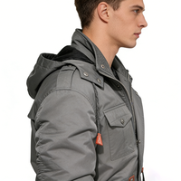 Veste d'hiver pour homme en polyester, vente directe d'usine, tissu en toile rembourré de coton, vêtements chauds