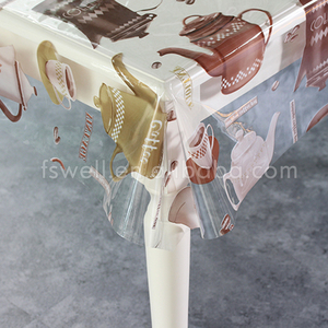 Vietnam PVC Floral Tablecloth <strong>Protector</strong> Desk <strong>Pads</strong> Clear <strong>Table</strong> Cover Waterproof Oilproof - Product Image 5