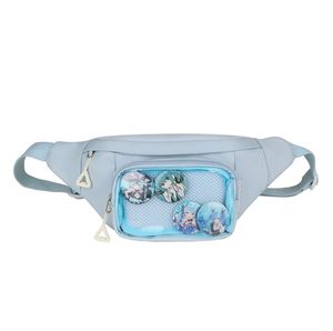 MKW-7016 Paquete de 10 Bolsas de Pecho con Logotipo Personalizado, Bolsa de Cintura de Gran Capacidad para Exhibición de Pins de <span class=keywords><strong>Anime</strong></span>, Bolsa de Cintura Transparente con Ventana de PVC - Product Image 4