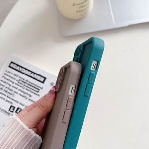 Pour iPhone 11 12 13 14 15 Pro Max Case New Solid Color TPU Silicone Emery Phone Covers Luxury Design Custom S24 ultra Phone Case - Product Image 5