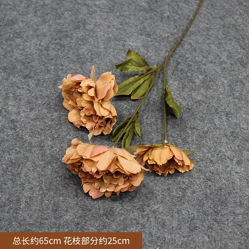 Pivoine à trois têtes