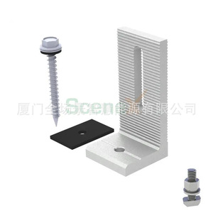 Support de montage solaire en L pour toiture ondulée avec traitement par sablage - Product Image 3