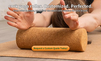 Poutre d'équilibre en liège écologique pour entraînement avancé, surface antidérapante, roue de yoga, soulagement des douleurs dorsales, thérapie physique, Pilates