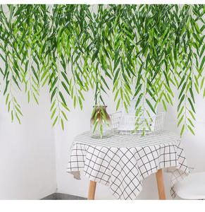 Hojas <span class=keywords><strong>de</strong></span> <span class=keywords><strong>Sauce</strong></span> <span class=keywords><strong>de</strong></span> Plástico para Decoración, Hojas Verdes <span class=keywords><strong>de</strong></span> Paisaje, <span class=keywords><strong>Ramas</strong></span> <span class=keywords><strong>de</strong></span> Planta <span class=keywords><strong>de</strong></span> <span class=keywords><strong>Sauce</strong></span> Llorón, 110 cm - Product Image 6