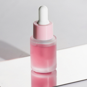 Botella de pipeta cuentagotas de vidrio rosa de forma plana para el cuidado de la piel de aceite esencial personalizado <span class=keywords><strong>fabuloso</strong></span> de 10ml 15ml 30ml para embalaje cosmético - Product Image 2