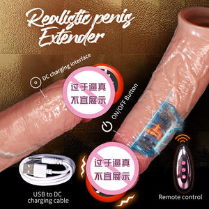 Extender Dildo Vibrerende Cockring Sleeve App Afstandsbediening Penisvergroter Herbruikbare Penismanchet Verdikte Testikel Volwassen Speelgoed - Product Image 2