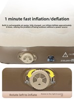 Matelas Gonflable Portable Pliable Moderne pour l'Extérieur, les Voyages et la Maison – Coussin en PVC Facile à Utiliser