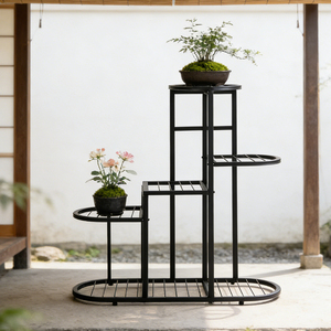 Soporte <span class=keywords><strong>de</strong></span> Metal <span class=keywords><strong>de</strong></span> 6 Niveles para Plantas, Soporte <span class=keywords><strong>de</strong></span> <span class=keywords><strong>Piso</strong></span> Escalonado para <span class=keywords><strong>Macetas</strong></span>, para Balcón, Jardín y Decoración del Hogar - Product Image 2