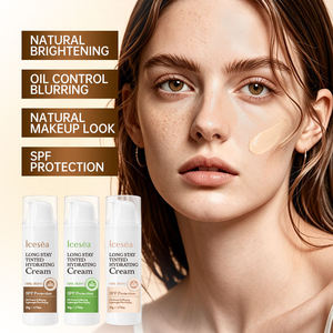 Crème-huile hydratante teintée longue durée Icesea pour un teint uniforme, protection SPF, crème tonifiante, contrôle du sébum - Product Image 1