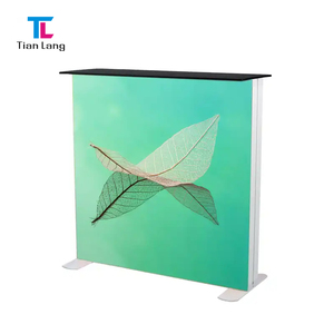 TianLang Portable Seg Popup Led Free Stand Caja de luz al aire libre Mostradores de recepción Mesa de exposición de plástico - Product Image 4