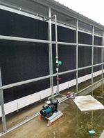 Panneau de refroidissement par évaporation pour ferme avicole, serre, refroidisseur d'air, couleur marron, exportation usine, équipement d'élevage CE