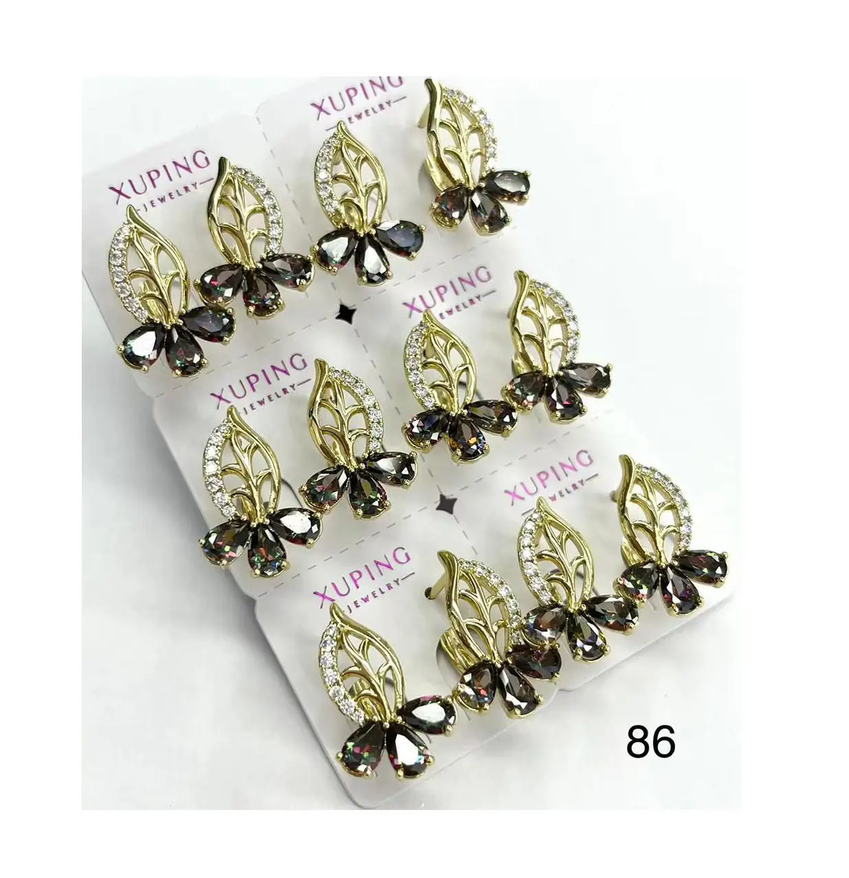 Xuping 1113 hot sale Top fashion Drop With Bow TRENDY christmas Acrylic pearl earrings Jewelry for women