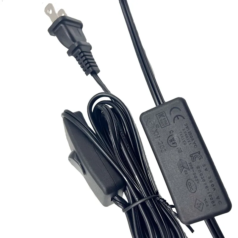 US polarity two plug switch power cord 303 switch black lamp socket desk lamp switch wire