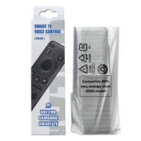 Reemplazo de control remoto por voz para uso de TV Samsung, función de carga solar con paquete de caja