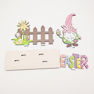 Décoration artisanale en contreplaqué <span class=keywords><strong>Lapin</strong></span> <span class=keywords><strong>de</strong></span> Pâques écologique pour enfants, pour la maison, la table et les fêtes, emballage inclus - Product Image 3