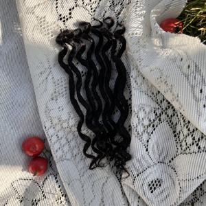Cheveux Remy pour tresses au crochet, texture Goddess Locs, style Bohème Gitane, ondulés, bouclés, à ondulation permanente complète, texturés crépus, dreadlocks, River Locs, cheveux humains - Product Image 3