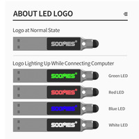 Logo d'éclairage de lecteur flash de logo mené par laser de clé USB avec le pavé tactile
