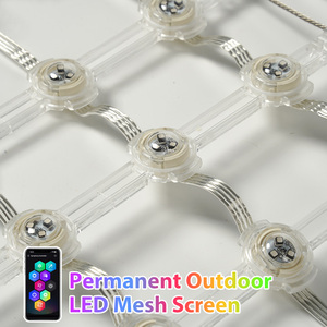 P100 <span class=keywords><strong>LED</strong></span> linh hoạt Rèm Lưới Màn hình <span class=keywords><strong>LED</strong></span> quảng cáo trong suốt Rèm tường hiển thị ngoài trời không thấm nước <span class=keywords><strong>LED</strong></span> màn hình Net - Product Image 6